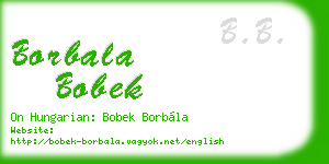 borbala bobek business card